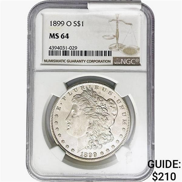 1899-O Morgan Silver Dollar NGC MS64