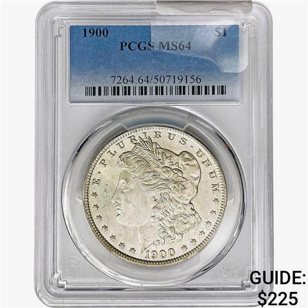 1900 Morgan Silver Dollar PCGS MS64