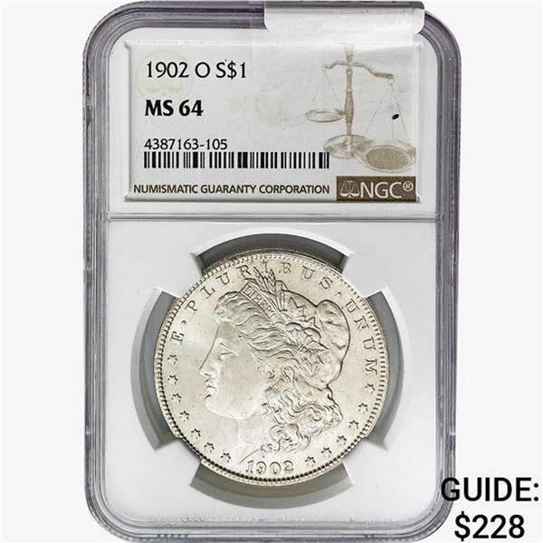 1902 Morgan Silver Dollar NGC MS64