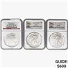 Image 1 : [3] 2006-2013 Silver Eagle NGC MS70
