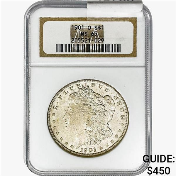 1901-O Morgan Silver Dollar NGC MS65
