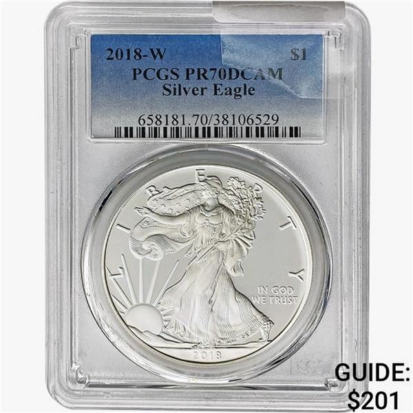 2018-W Silver Eagle PCGS PR70 DCAM