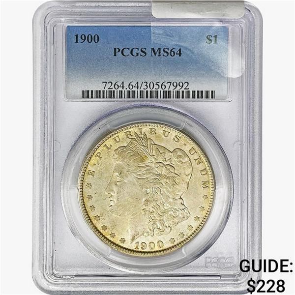 1900 Morgan Silver Dollar PCGS MS64