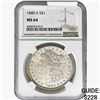 Image 1 : 1880-S Morgan Silver Dollar NGC MS64