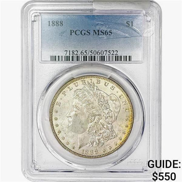 1888 Morgan Silver Dollar PCGS MS65