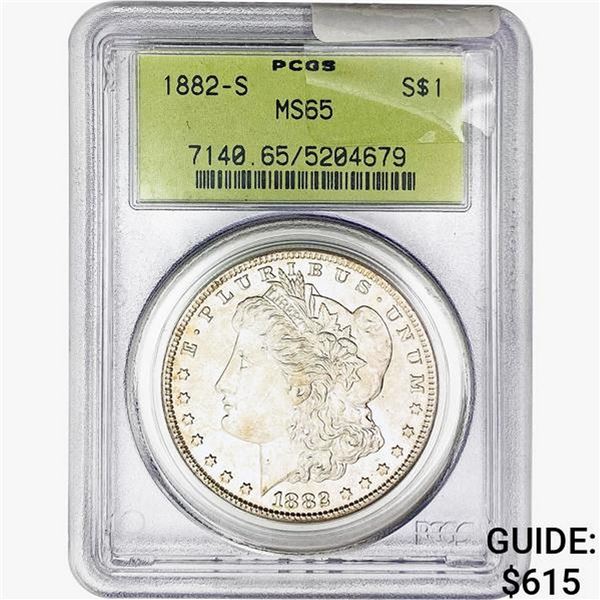 1882-S Morgan Silver Dollar PCGS MS65