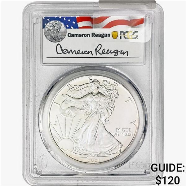 2021-W Silver Eagle PCGS MS70 FDOI