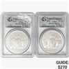 Image 1 : [2] 2013 1oz China Silver Panda Coin PCGS MS70