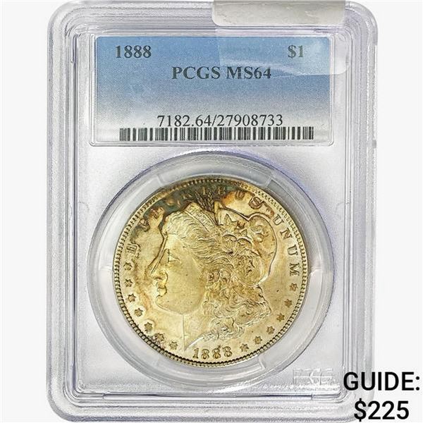 1888 Morgan Silver Dollar PCGS MS64