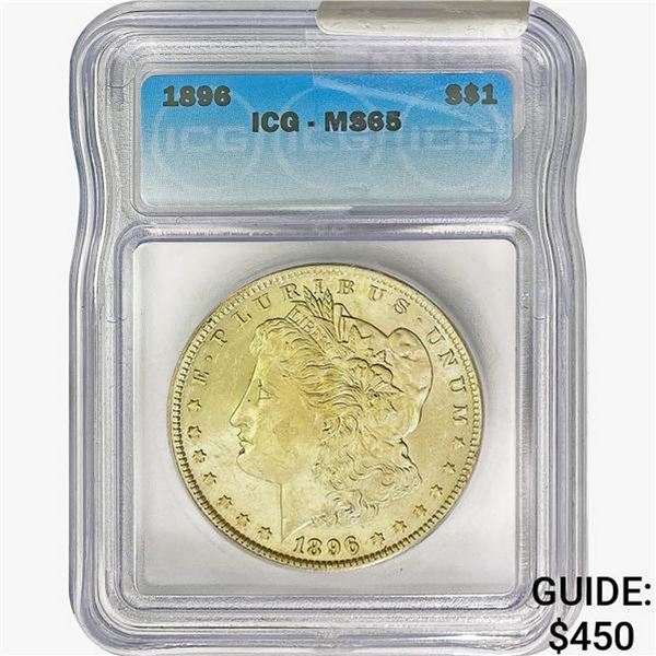 1896 Morgan Silver Dollar ICG MS65