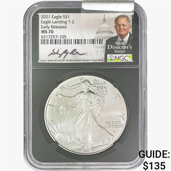 2021 Silver Eagle NGC MS70 ER