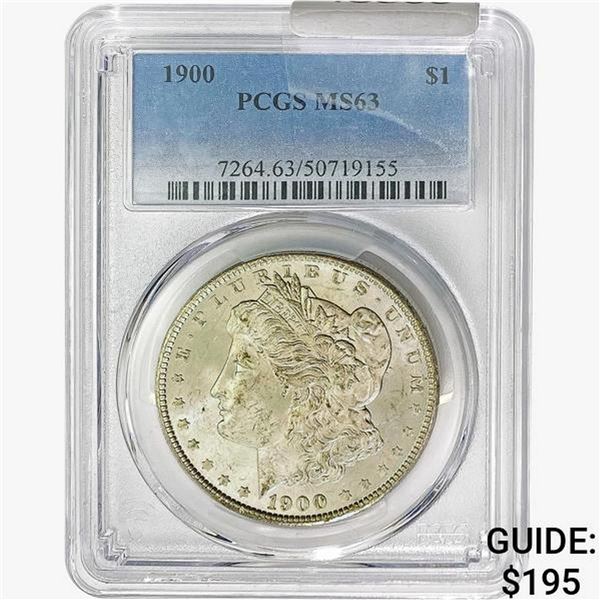 1900 Morgan Silver Dollar PCGS MS63