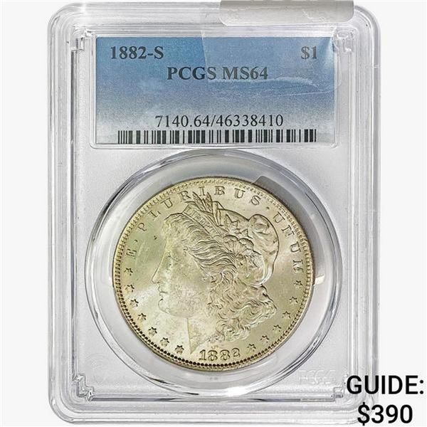 1882-S Morgan Silver Dollar PCGS MS64