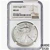 2020 Silver Eagle NGC MS69