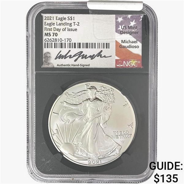 2021 Silver Eagle NGC MS70 FDOI