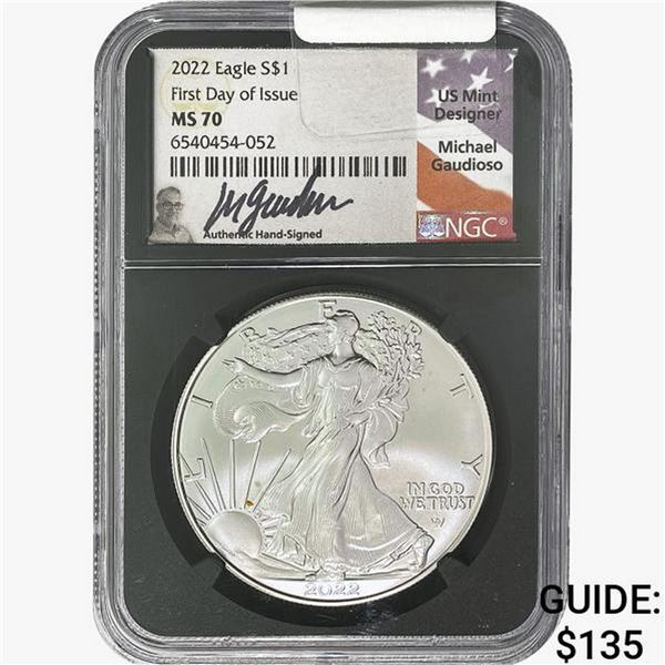 2002 Silver Eagle NGC MS70 FDOI