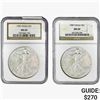 Image 1 : [2] 1987 Silver Eagle NGC MS69