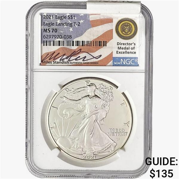 2021 Silver Eagle NGC MS70