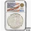 Image 1 : 2021 Silver Eagle NGC MS70