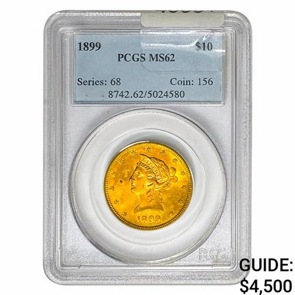 1899 $10 Gold Eagle PCGS MS62