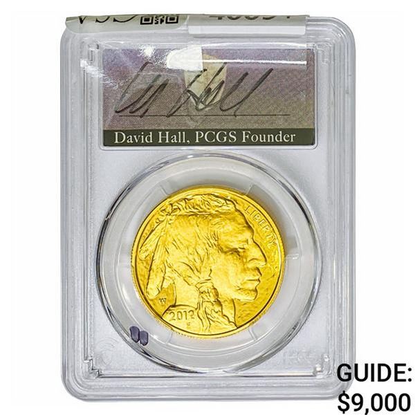 2012-W 1oz $50 AGB PCGS PR70 DCAM
