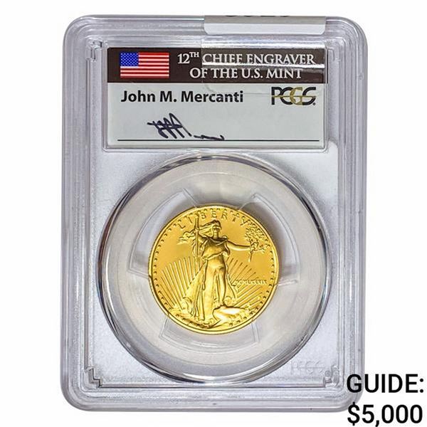 1989-P 1/2oz $25 AGE PCGS PR70 DCAM