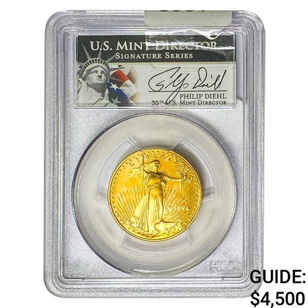 1994-W 1/2oz $25 AGE PCGS PR70 DCAM