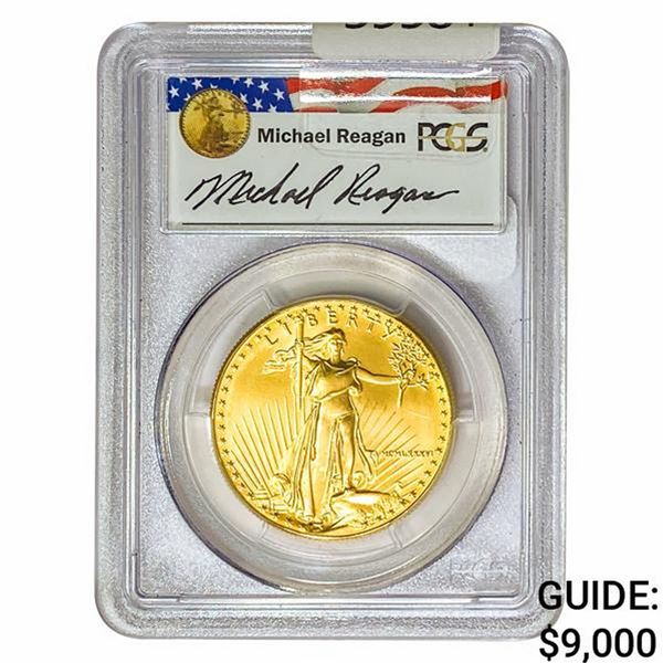 1986 1oz $50 AGE PCGS MS69