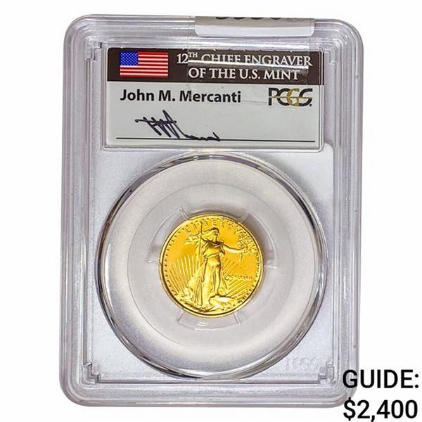 1989-P 1/4oz $10 AGE PCGS PR70 DCAM