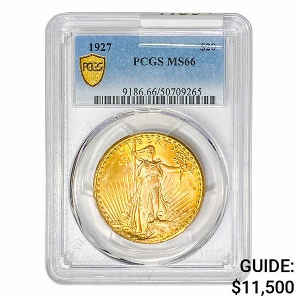1927 $20 Gold Double Eagle PCGS MS66