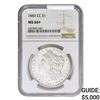Image 1 : 1883-CC Morgan Silver Dollar NGC MS66+