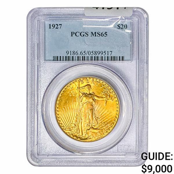 1927 $20 Gold Double Eagle PCGS MS65