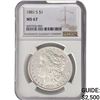 Image 1 : 1881-S Morgan Silver Dollar NGC MS67