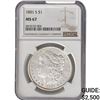 Image 1 : 1881-S Morgan Silver Dollar NGC MS67