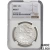 Image 1 : 1881-S Morgan Silver Dollar NGC MS67
