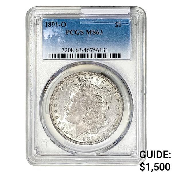 1891-O Morgan Silver Dollar PCGS MS63