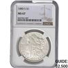 Image 1 : 1880-S Morgan Silver Dollar NGC MS67
