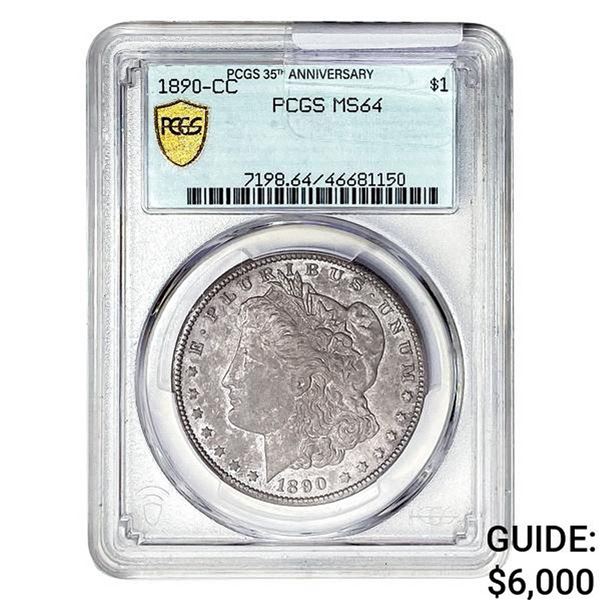1890-CC Morgan Silver Dollar PCGS MS64