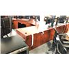 Image 2 : CHERRY APPROX. 66" X 72" L-SHAPE EXECUTIVE DESK - LEFT HAND