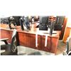 Image 2 : CHERRY APPROX. 66" X 72" L-SHAPE EXECUTIVE DESK - RIGHT HAND