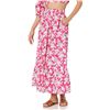 Image 1 : NEW XXL ANUPA TIERED MIDI SKIRT HOT PINK FLORAL