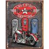 Image 1 : Last Stop Gasoline 12.5in x 16in Tin Sign