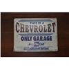 Image 1 : Chevrolet 12.5in x 16in Tin Sign