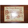 Image 1 : Budweiser 12.5in x 16in Tin Sign