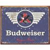 Image 1 : Budweiser 12.5in x 16in Tin Sign