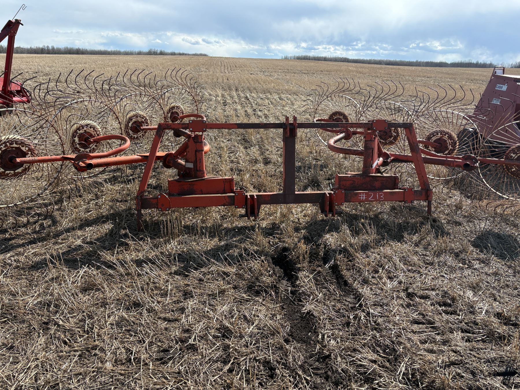 Scintex Rake SITREX 8 wheel rake, 3 point. Can be split for swath turner