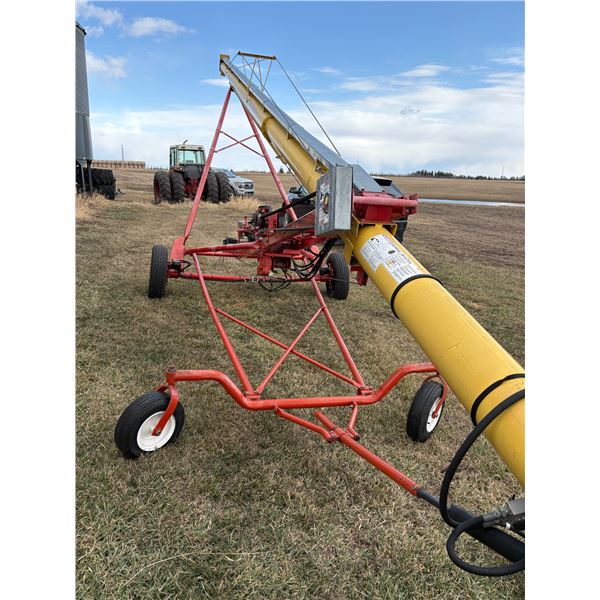 Westfield TF 80-51 Auger c/w Hyd Drive & 25 H.p. Kohler c/w Wheatheart bin sweep, SN. 196943
