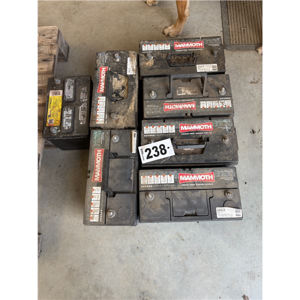 1- Lot of 7- used batteries