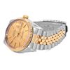 Image 6 : Rolex Mens Two Tone Tapestry Champagne Index Datejust Wristwatch With Rolex Box
