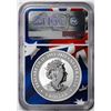 Image 2 : 2023P Australia $1 Wedge Tailed Eagle Silver Coin NGC MS70 FDOI Flag Core Mercanti